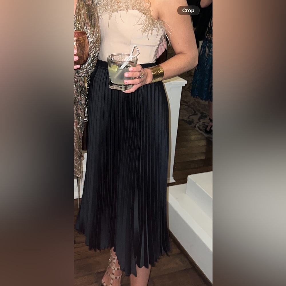 The Limited Black Midi Skirt